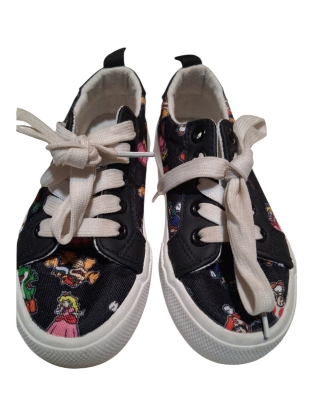 Ground Up Nintendo Super Mario Kids Canvas Sneakers Black Size 11 Toddler